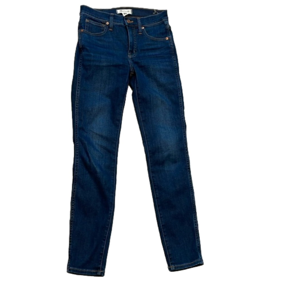 Madewell dark wash 10” high-rise skinny jeans sz 25